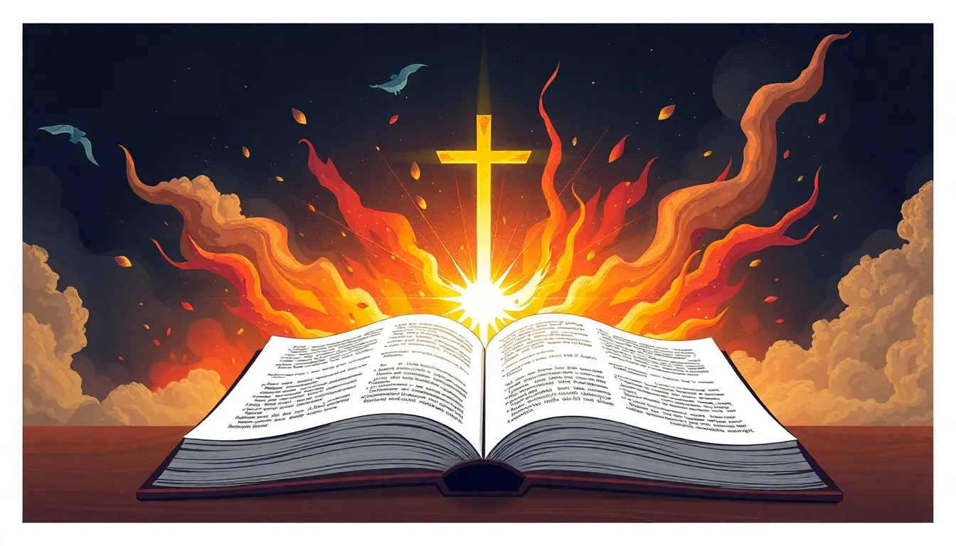 Descubriendo el Libro del Apocalipsis: Una Reveladora Perspectiva Bíblica para la Esperanza Eterna 1 Libro del Apocalipsis – Ilustración Artística Profesional