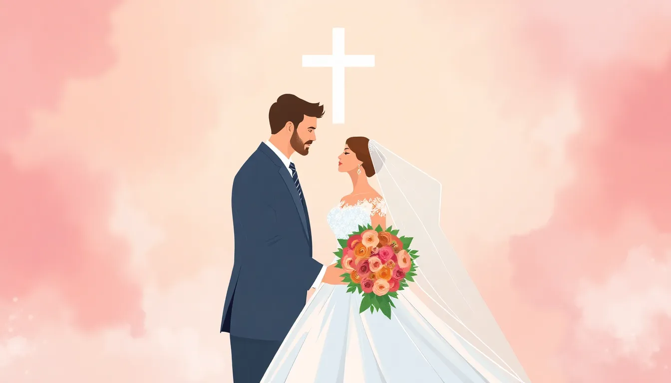 Boda Cristiana – Ilustración Artística Profesional