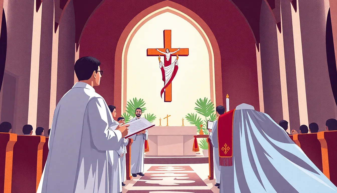 Ceremonia Cristiana – Ilustración Artística Profesional