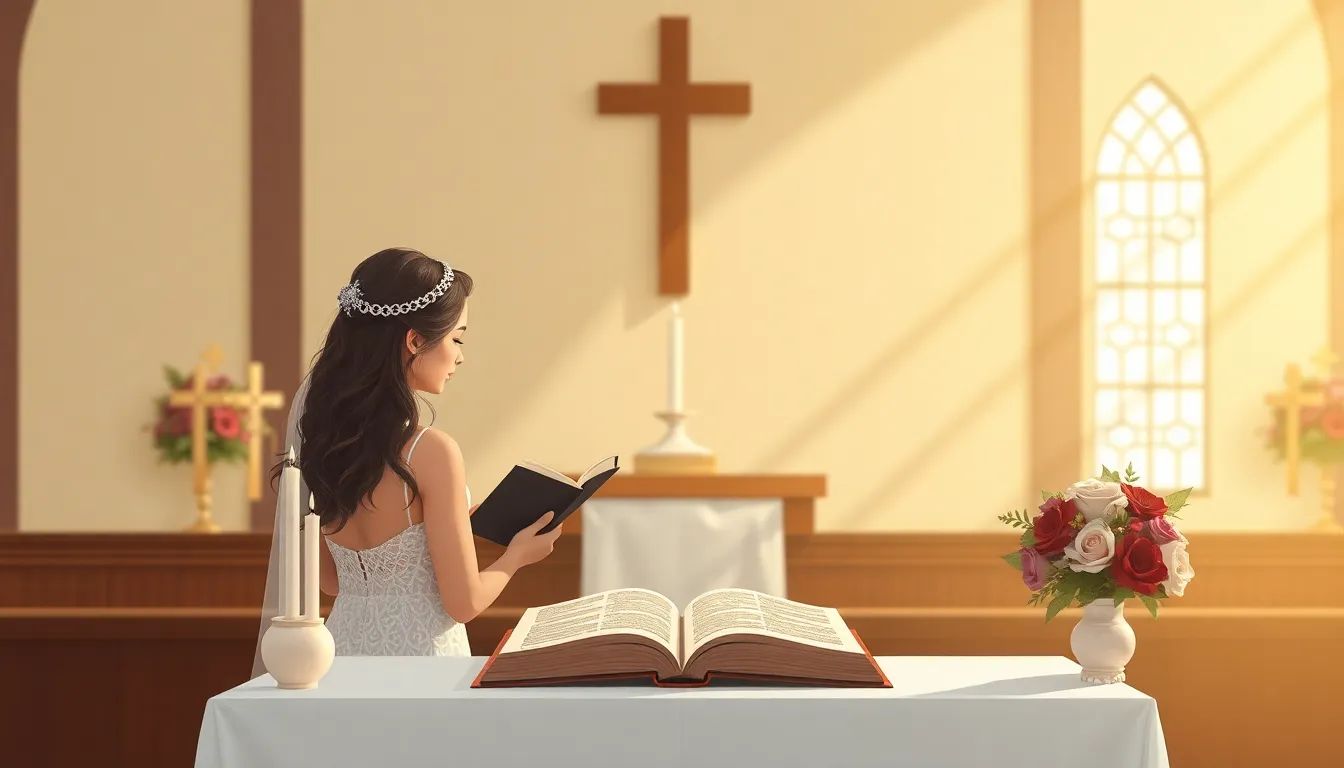 Altar Matrimonial – Ilustración Artística Profesional