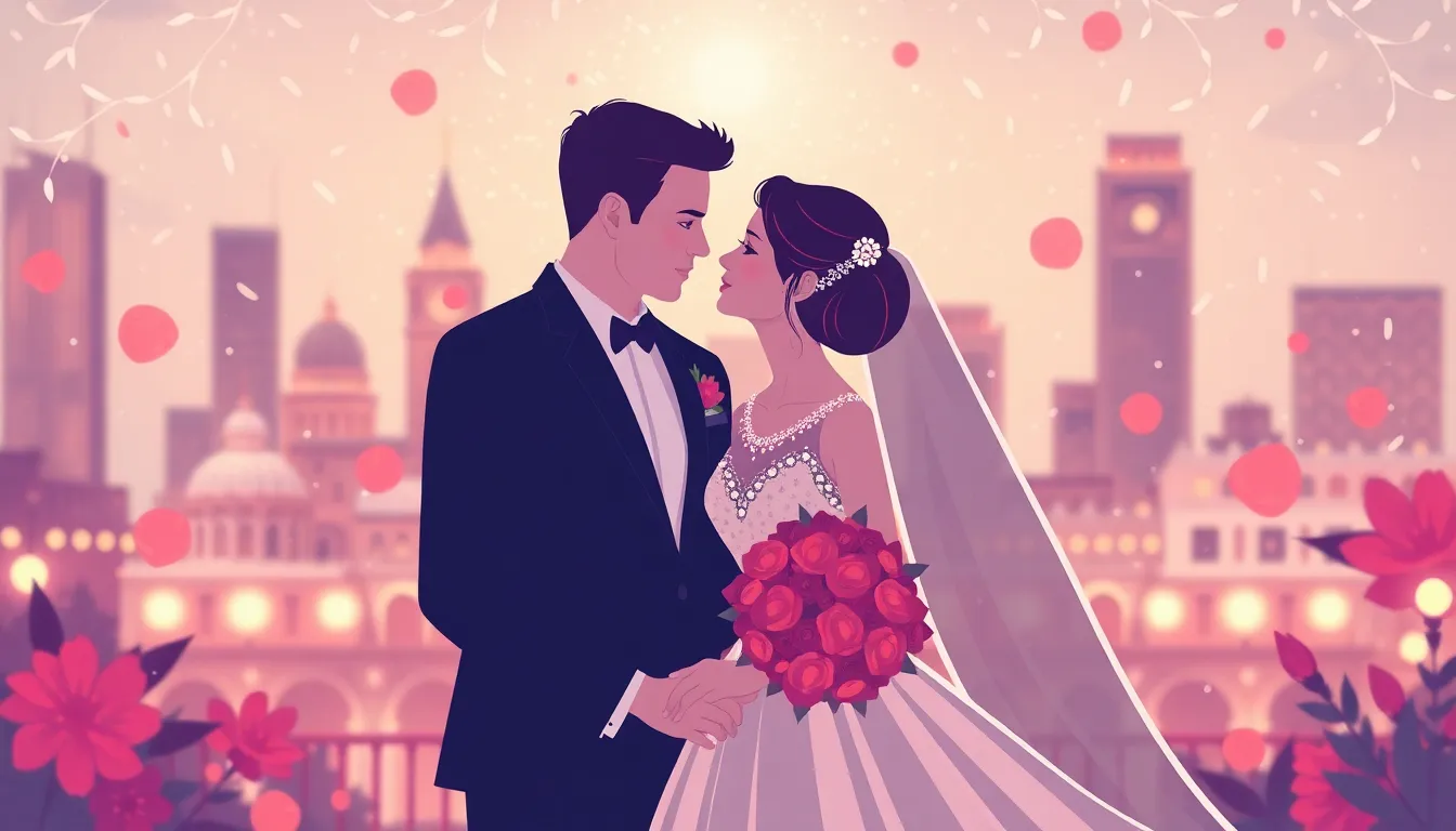 Matrimonio Joven – Ilustración Artística Profesional
