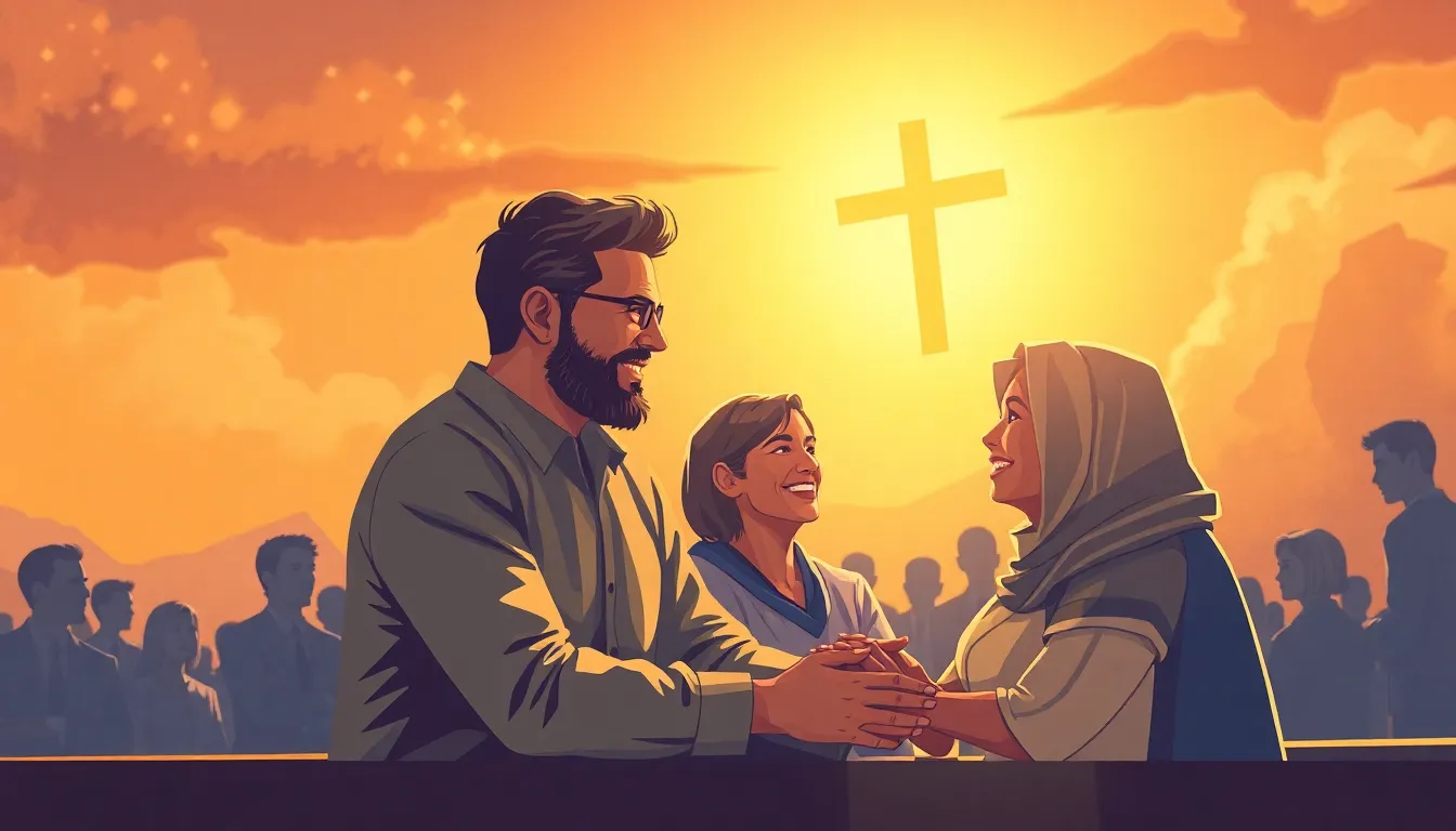 Acciones Cristianas – Ilustración Artística Profesional de Servicio