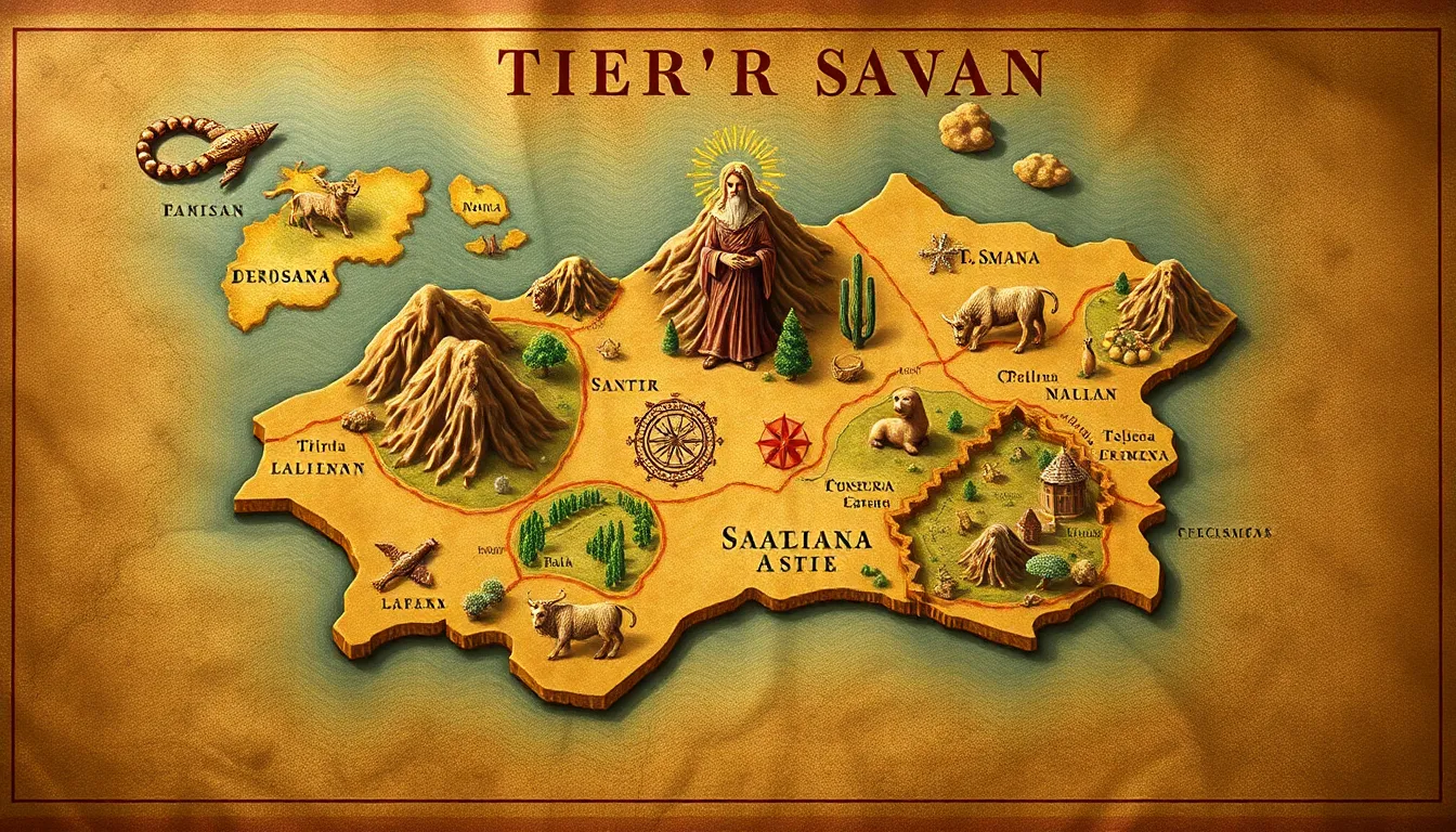 Geografía Bíblica: Un Viaje Revelador por la Tierra Santa y su Impacto Profundo en Tu Fe 1 Geografía Bíblica – Ilustración Artística Profesional