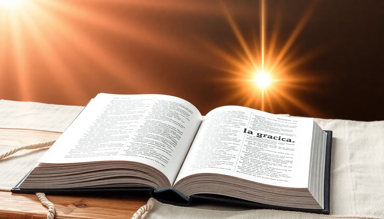 Estudio Bíblico Transformador sobre la Gracia: Desvelando el Favor Inmerecido de Dios 1 Estudio Bíblico sobre la Gracia – Ilustración Artística Profesional