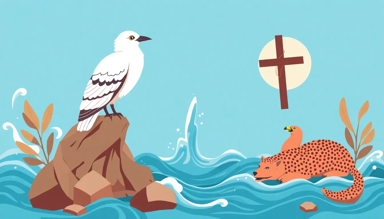 Descubre el Poder Revelador de los Símbolos Bíblicos: Una Perspectiva Bíblica Esencial 1 Símbolos Bíblicos – Ilustración Artística Profesional