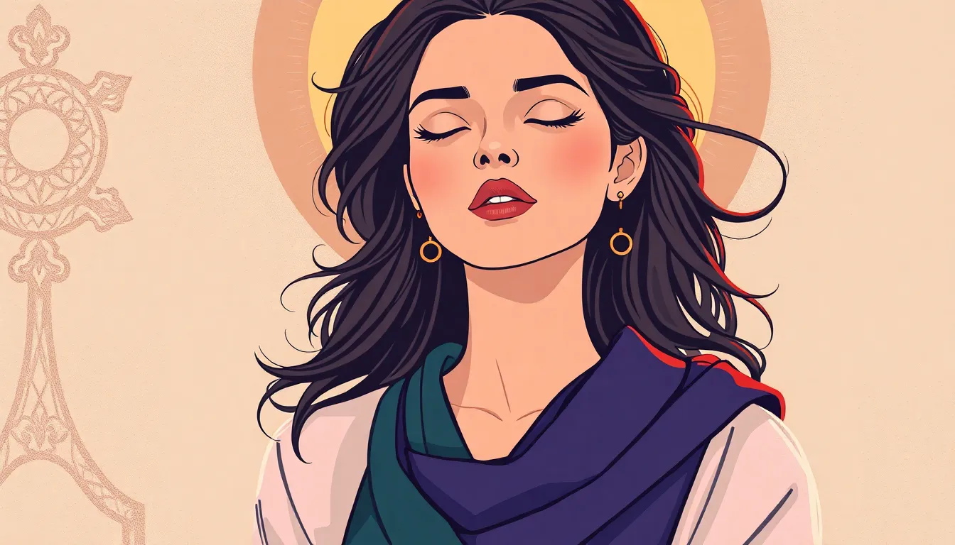 Mujer Virtuosa Bíblica – Ilustración Artística Profesional
