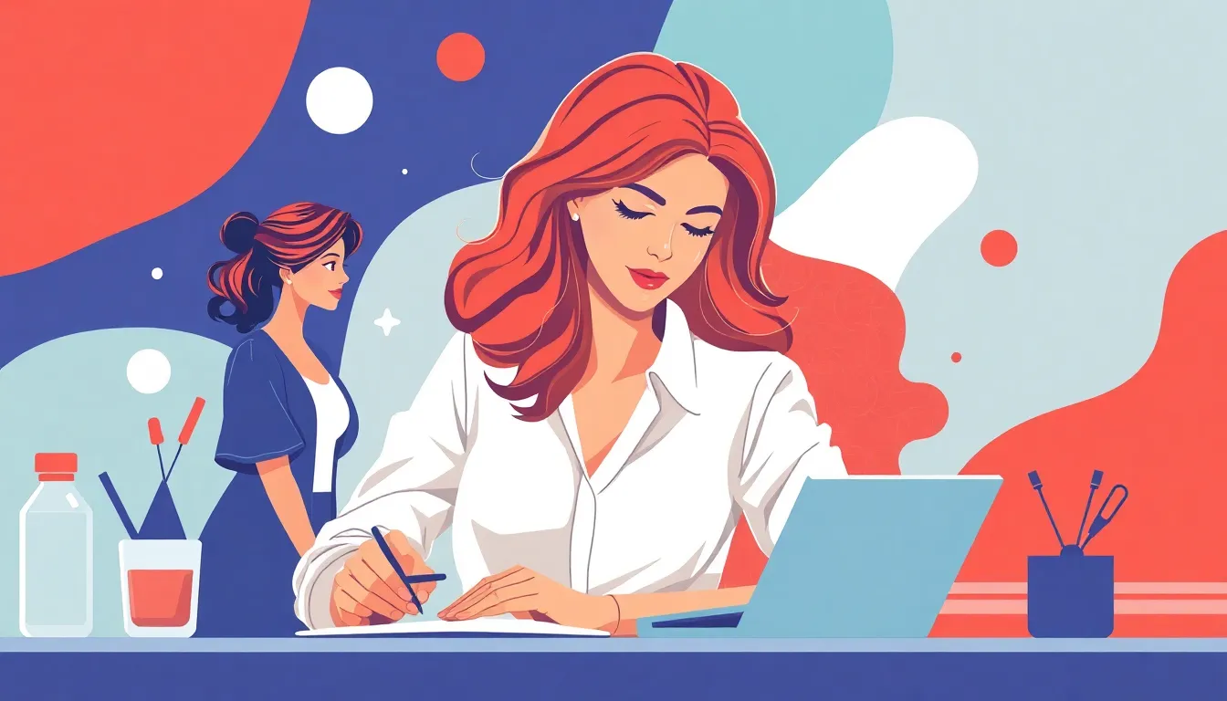 Productividad Mujeres – Ilustración Artística Profesional