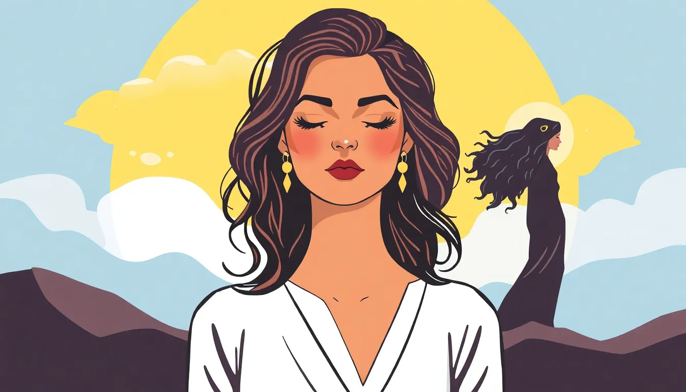 El Balance Bendecido para Mujeres Cristianas: Un Viaje Edificante de Crecimiento Espiritual 1 Balance Mujeres Cristianas – Ilustración Artística Profesional