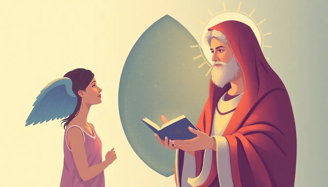 Oración Cristiana – Ilustración Artística Profesional