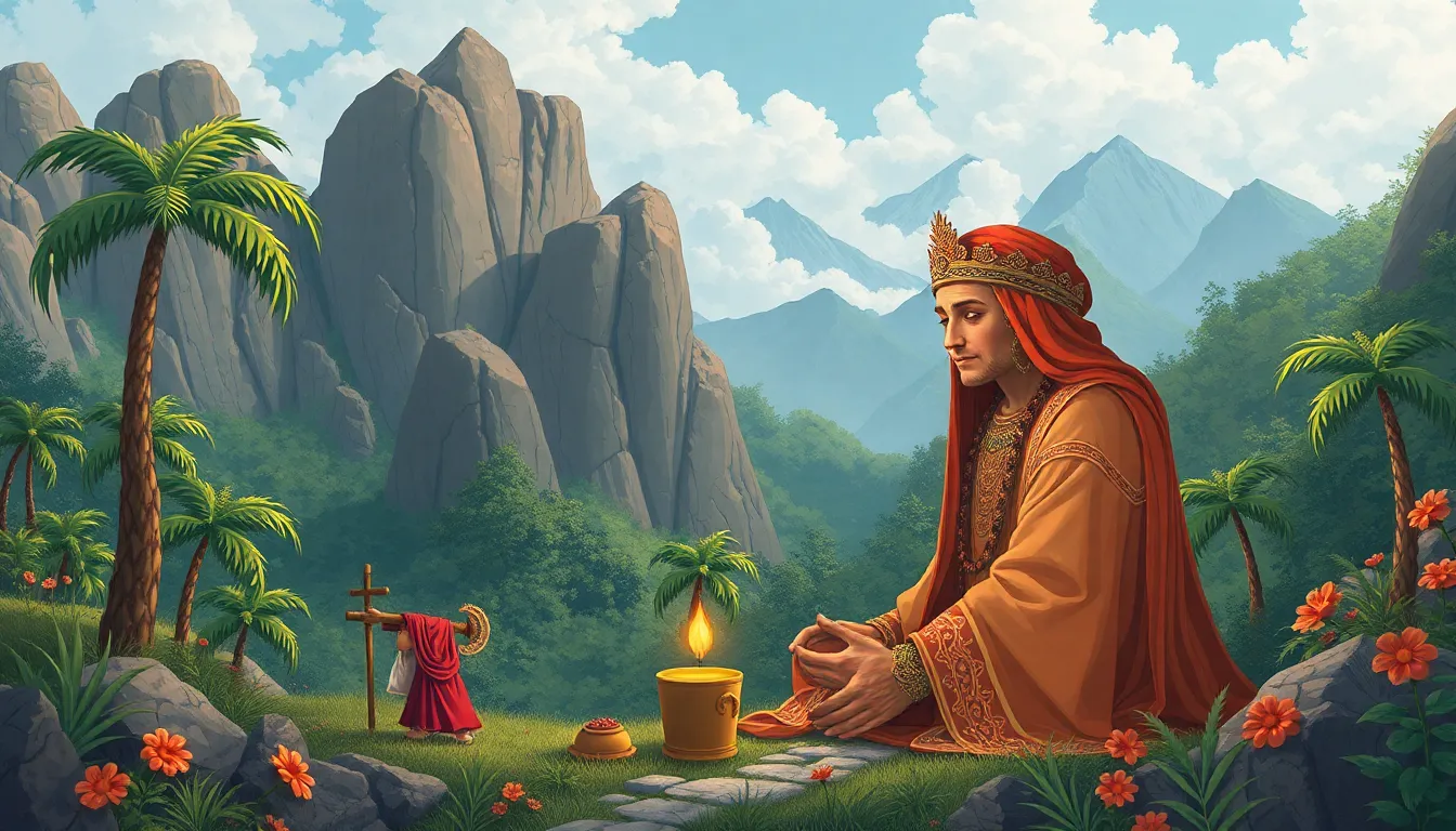 Oración Matutina – Ilustración Artística Profesional