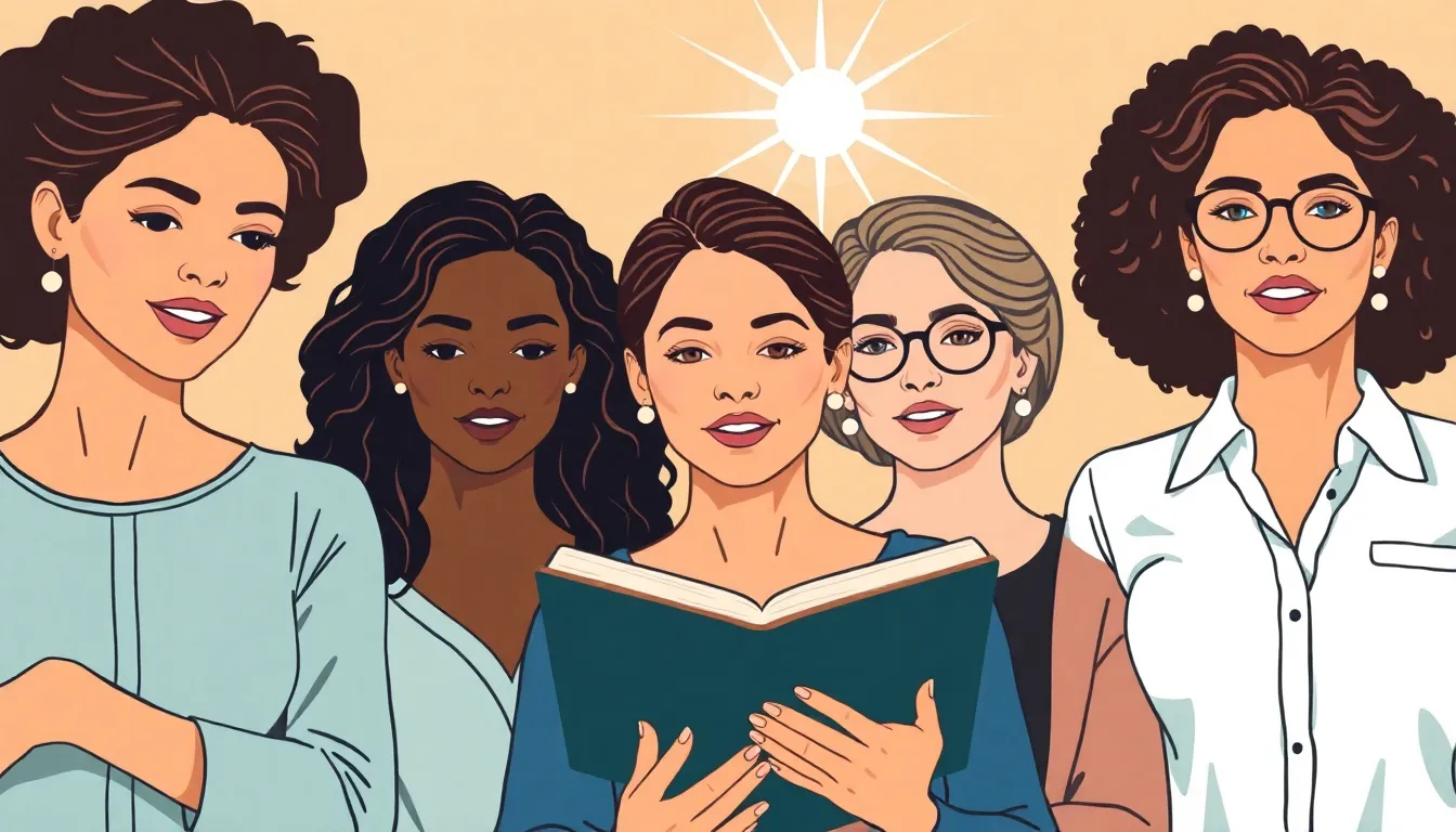 El Crecimiento Edificante de las Mujeres: Perspectivas Bíblicas para una Fe Poderosa 1 Crecimiento Mujeres – Ilustración Espiritual Profesional
