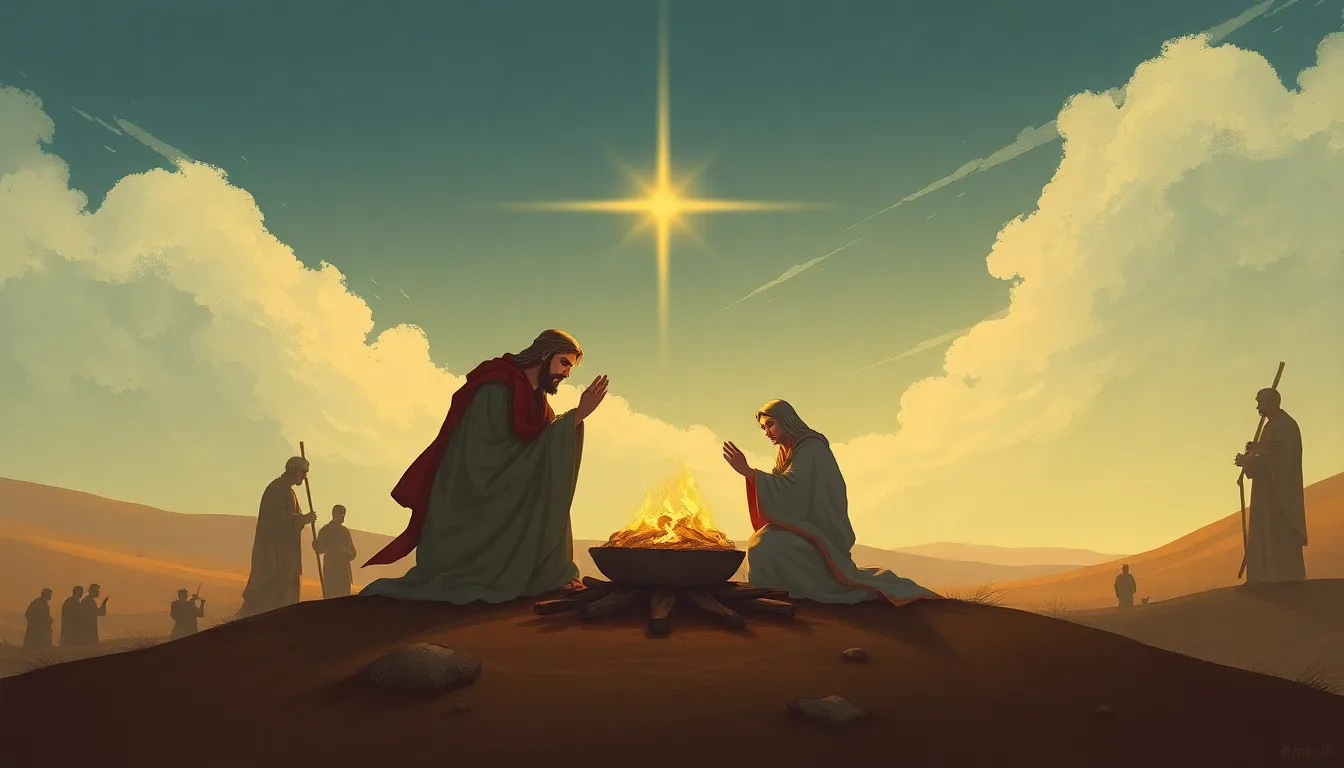 Sacrificio Cristiano – Ilustración Artística Profesional