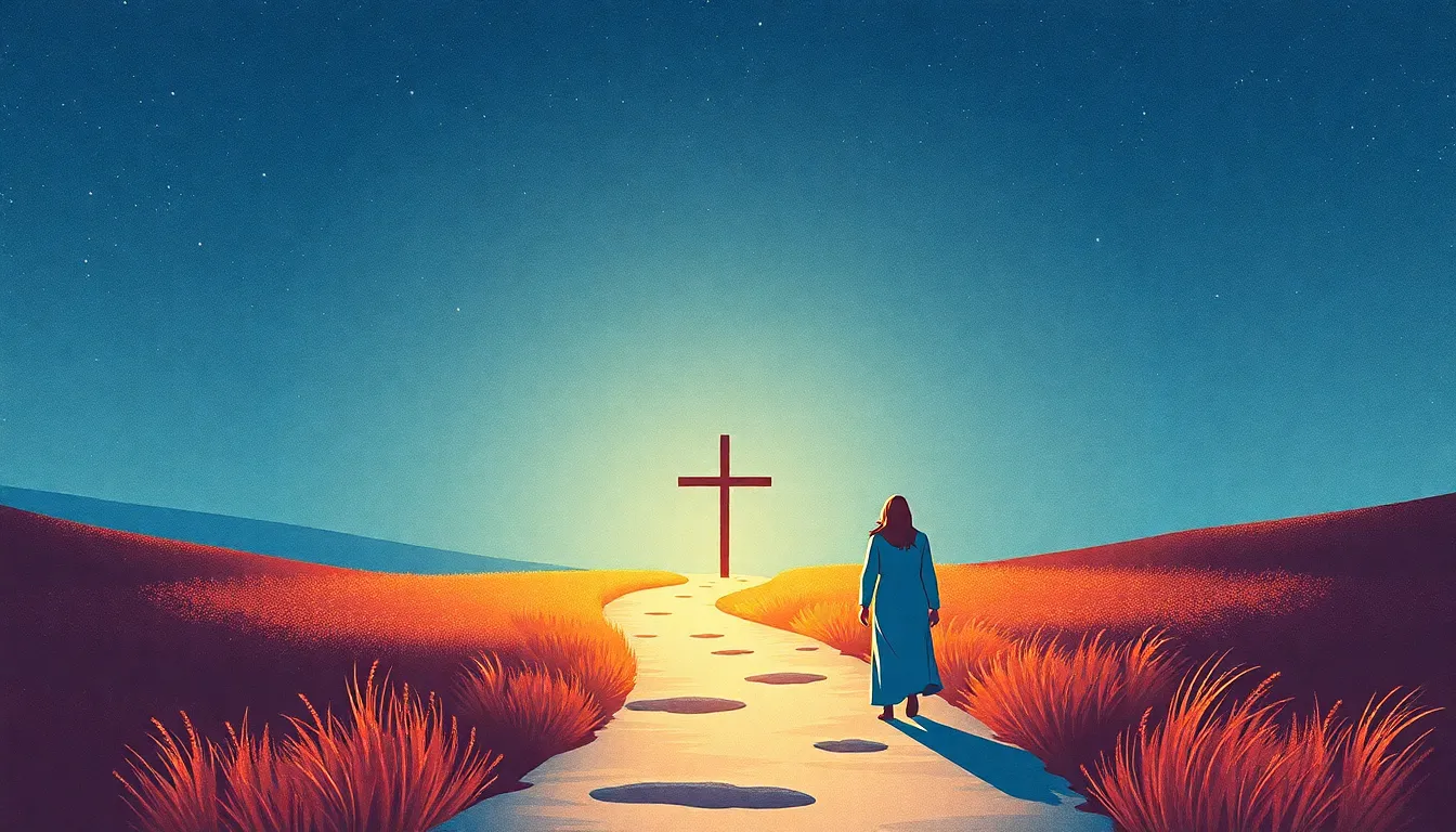 Seguir a Jesús – Ilustración Artística Profesional