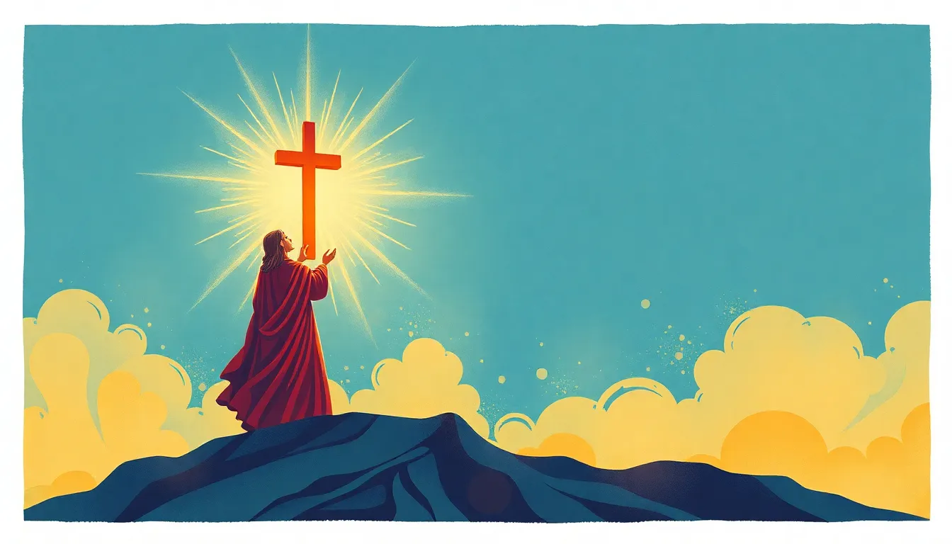 La Poderosa Transformación Cristiana: Perspectiva Bíblica para una Vida Renovada 1 Transformación Cristiana – Ilustración Artística Profesional